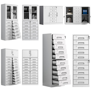Organizador de Oficina, Archivador con 12 Cajones, 24 Cajones con Cerradura, Gran Capacidad, Tipo Vertical, Rectangular, Móvil - Product Image 2