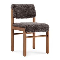 Chaises sans accoudoirs en velours de laine d'agneau avec cadre en bois de luxe 2025, chaise de salle à manger pour restaurant et hôtel, chaise moderne simple en métal doré
