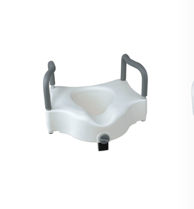 Elevador de asiento de inodoro para ancianos, alta calidad, altura ajustable, con pasamanos - Product Image 2