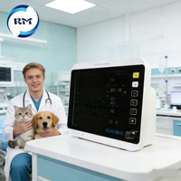 Moniteur de signes vitaux vétérinaires multiparamètres Etco2 SPo2 NIBP, appareil de surveillance des animaux, moniteur patient portable