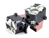 Projecteur LED carré à cinq lentilles Harmchom HS5L de haute qualité, double faisceau, 6000K, 160W, blanc froid, 12V, 20000 lumens, ajustement universel
