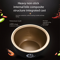Cuisinière à riz intelligente pratique de 5 L pour la maison, 900 W, modes de cuisson multiples, cuve antiadhésive pour la cuisine familiale et la cuisson quotidienne