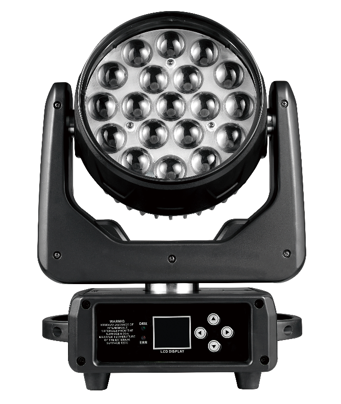 IP33 Protection Rating 19x15W Moving Head LED Stage Light Supports DMX512 Control for DJ Clubs