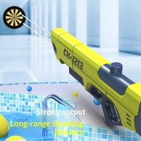 Nouveau pistolet à eau Gatling géant en plastique à pression d'air, motif dessin animé, pour enfants, idéal pour les activités de plein air, unisexe, très populaire sur internet