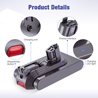 V11 25,2 V 4Ah Baterías recargables de iones de litio Robot de vacío Batería de 4000mAh para aspiradora Dayson