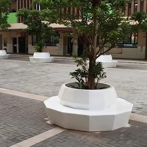 B68 Banc de jardin personnalisé en béton GRC, banc de patio, vente en gros, bancs d'extérieur commerciaux pour parc - Product Image 4