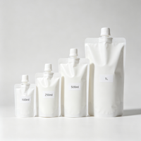 Pochette de voyage portable avec bec verseur pour après-shampoing et échantillons de produits de soin personnel