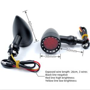 Luz Intermitente para Motocicleta, Mini Luz de Conducción para Motocicleta, Apta para Motocicletas Harley Cruiser, Repuestos de Moto - Product Image 3