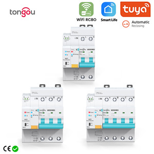 Interruptor de Circuito Inteligente Tuya WiFi con Medición de Energía 2-4P, Interruptor de Aire con Protección Contra Fugas, Interruptor de Reconexión Automática 63A M295 - Product Image 1