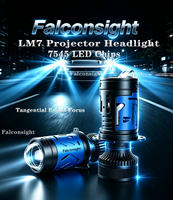 Phares LED FalconSight LM7 à faisceau haut et bas, 160W, mini projecteur LED, ampoule de phare de voiture, ampoules de phare LED H4