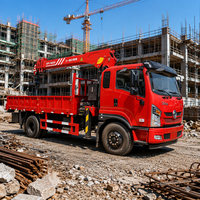 Grue mobile montée sur camion, contrôle précis, grande capacité pour les travaux de construction et d'infrastructure