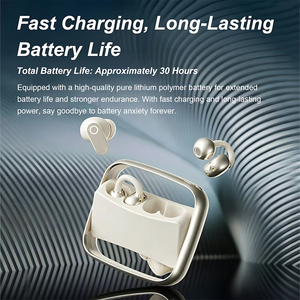 4 Earbuds in <strong>1</strong> Charging Case Wireless Blue-tooth Headphones Rotating Clip-<strong>On</strong> In-Ear TWS Earphones HiFi Stereo Sports Headset - Product Image 3
