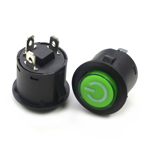 16 Mét Push Button Chuyển 5Pins Vòng Loại Bạc Liên Hệ Momentary & Tự Khóa 1NO1NC 5V 12V 24V 220V Thiết Lập Lại Với Đèn Led - Product Image 1