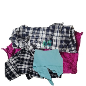 Trapos de algodón industrial Buena absorción Corte Ropa Residuos Ropa reciclada Mezclada con trapos de algodón Producto de desecho textil - Product Image 1