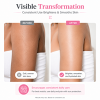 Crème hydratante pour les mains et les jambes OEM Glowing Skin, éclaircissante, correctrice des taches noires, soin de la peau du corps avec AHA et niacinamide