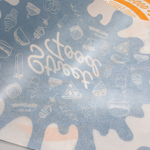 Premium Custom Logo Food Grade Disposable Sandwich Sheets for Hamburger Snack Fast Food Wrapping - Product Image 1