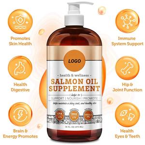 Nourriture liquide pour animaux de compagnie avec de l'huile de poisson de saumon sauvage d'Alaska et des oméga 3 et 6 pour chien et chat pour soutenir le pelage de la peau et les allergies - Product Image 2