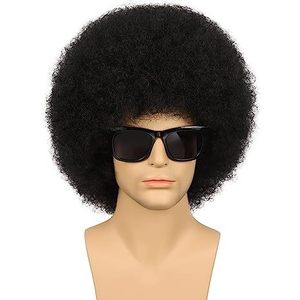Perruque Disco Mullet pour Homme Perruque Courte Bouclée <span class=keywords><strong>Punk</strong></span> <span class=keywords><strong>Rock</strong></span> Perruques Rocker des Années 80 pour Halloween - Product Image 2