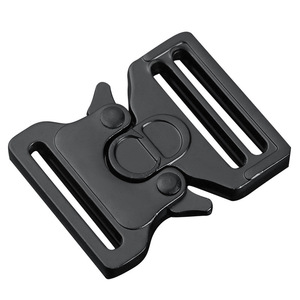 Hebilla de seguridad Cobra de 25 mm, negra, con cierre automático, hebilla metálica para cinturón, accesorios para mochila. - Product Image 5