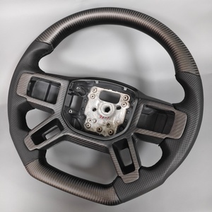 Cadre de volant en fibre de carbone complet avec plaque de garniture pour Land Rover Defender 90 110 130 L663 - Product Image 1