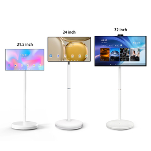 Black and White 21.5/24/32 Inch 128GB Smart Display Battery-Power Android <b>Portable</b> <b>TV</b> In-cell Touch Screen Gym Gaming Live Room - Product Image 1