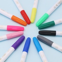 Ensemble de marqueurs permanents à base d'eau Enlegend, 12 couleurs, pointe fine, pour l'art, le tissu, le papier, les projets créatifs