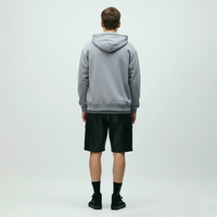 Sweat-shirt à capuche zippé pour homme en coton personnalisé, de haute qualité, basique, en mélange de coton, nouveau, respirant, avec fermeture éclair intégrale
