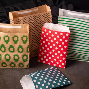 Túi giấy đựng thực phẩm nhỏ, dạng phong bì, có thể tái chế, in logo tùy chỉnh, bán sỉ - Product Image 2