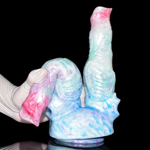 NNSX Dildos Animaux à Double Tête de 8 Pouces, Plugs Anaux Colorés pour Femmes, Jouets Amusants pour le Sexe Anal Lesbien, Articles Érotiques pour Adultes - Product Image 4