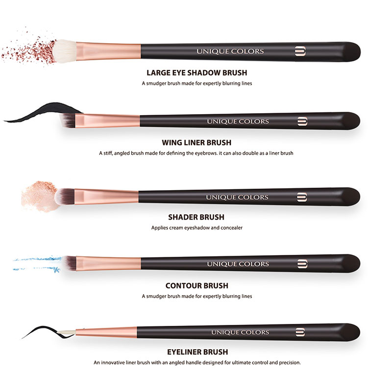 ชุดแปรงแต่งตา 2 ชิ้น สีดำ