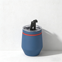 Gobelet sous vide en acier inoxydable 12oz en forme d'œuf, tasse à vin isolée sans BPA, gobelet à vin à Double paroi