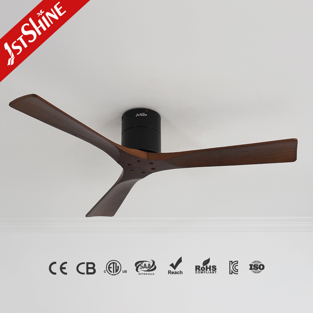 1stshine 52 Inches Wifi App Control Voice Compatible Intelligent Solid Wood Blades Customizable Oem Smart Dc Motor Ceiling Fan
