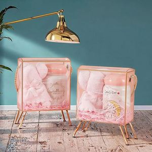 Creative 2pcs Luxury Personalized Gift Items Hot Sale pink Gift Cup Towel <b>Box</b> Set Women Christmas <b>Valentine</b> Gift Set New - Product Image 3