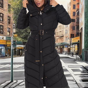 Blouson bomber vintage pour femme, à col montant, à manches longues, respirant, coupe-vent, écologique, à carreaux et à paillettes, pour l'hiver - Product Image 2