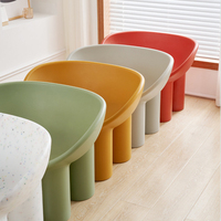 Fauteuil de relaxation ModHomi sans accoudoirs, chaise à pieds d'éléphant, tabouret moderne italien, fauteuil de relaxation pour salon