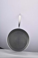 Poêle à pizza KSISE 26cm 28cm 30cm 32cm en acier inoxydable triple couche, design nid d'abeille, revêtement antiadhésif, écologique, poêle à frire américaine