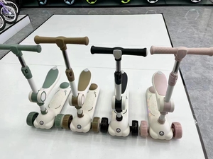 2022新款3 PU闪光轮玩具滑板车儿童可调儿童脚踏车 - Product Image 4