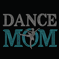 Transferts thermiques en strass pour T-shirts, design « Dance Mom » les plus vendus