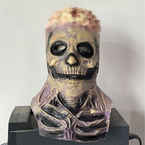 Masque d'Halloween effrayant en latex, couvre-chef de <span class=keywords><strong>clown</strong></span> sanglant, fantôme, zombie, accessoire d'horreur <span class=keywords><strong>pour</strong></span> maison hantée et escape room, cosplay - Product Image 3