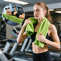 Serviette de sport en microfibre tricotée, super douce, séchage rapide, avec logo personnalisé, idéale pour le visage et les mains – Meilleure vente en gros