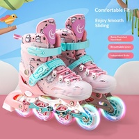 Patins à roulettes ajustables Ruidongle pour enfants débutants avec freinage sécurisé, rembourrage doux, roues lumineuses, faible MOQ