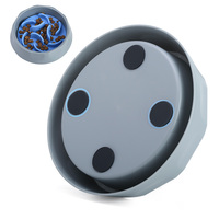 Sans Bpa nouveauté 3 en 1 chat eau nourriture tapis anti-dérapant prévenir l'étouffement Silicone alimentation lente accessoires pour animaux produits chien bol