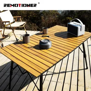 Table pliante légère en aluminium, Table à manger compacte de Camping en plein air avec sac de transport