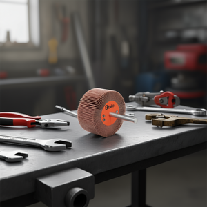 Roue à lamelles abrasives Ttake 40x20 mm, grain 60, tige de 6 mm pour le meulage - Product Image 3