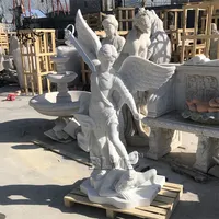 Hand Carved Marble Archangel Statue