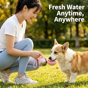 Bouteille d'eau portable pour chien en acier inoxydable 304, gobelet à boire pour animaux de compagnie pour les promenades - Product Image 4