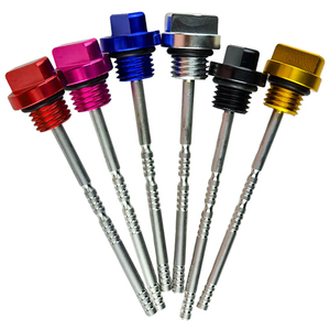 Jauge de niveau d'huile moteur universelle en alliage d'aluminium CNC, design creux, multicolore, pour Honda Kawasaki - Product Image 2