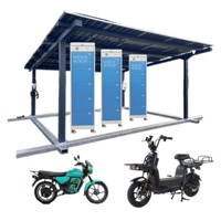 Gabinete de Intercambio de Baterías ESINO, Impermeable e Ignífugo, con Carga PD y QC4.0/QC3.0, Protección Inteligente BMS para Bicicletas Eléctricas