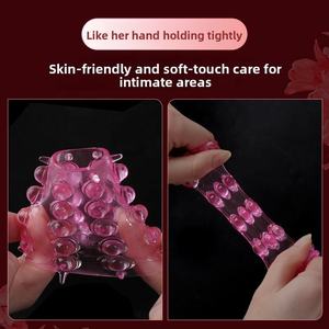 Herrenring met puntige kristallen, 30-kralen partikelvergrendeling, 100% waterdicht, volwassenenverbeteringsproduct - Product Image 4