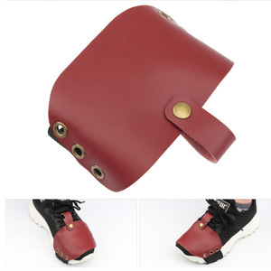 Motorcycle wear-resistant and non-slip shift cover, PU leather shift lever <b>pad</b>, gear shift shoe cover, riding shoe cover, - Product Image 4